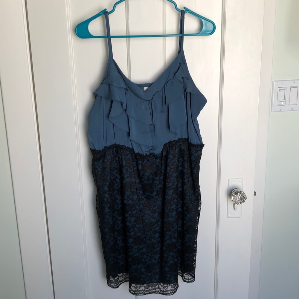Lace Overlay Dress